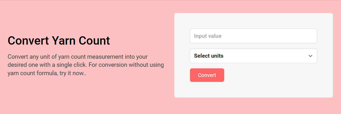 yarn count converter calculator